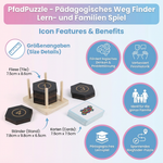 Pädagogisches Puzzle für Familien – Lernspiel mit Wegfindern