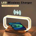 SmartWood Licht | Kabellose Lade-Lampe mit Touch-Steuerung