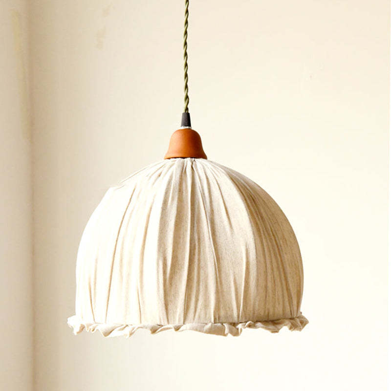 Nordische Eleganz: Verstellbare LED-Pendelleuchte in Beige