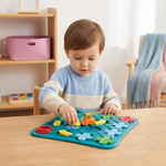 Puzzle für Straßen im Montessori-Stil