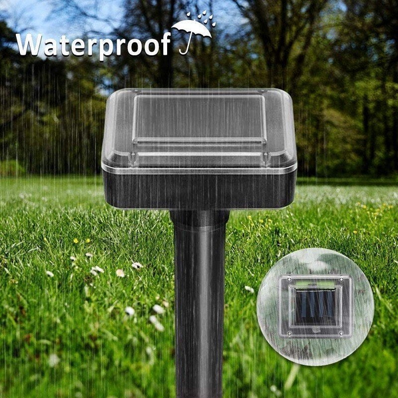 Solar-Powered Pest Repeller for Mice, Moles, and Snakes