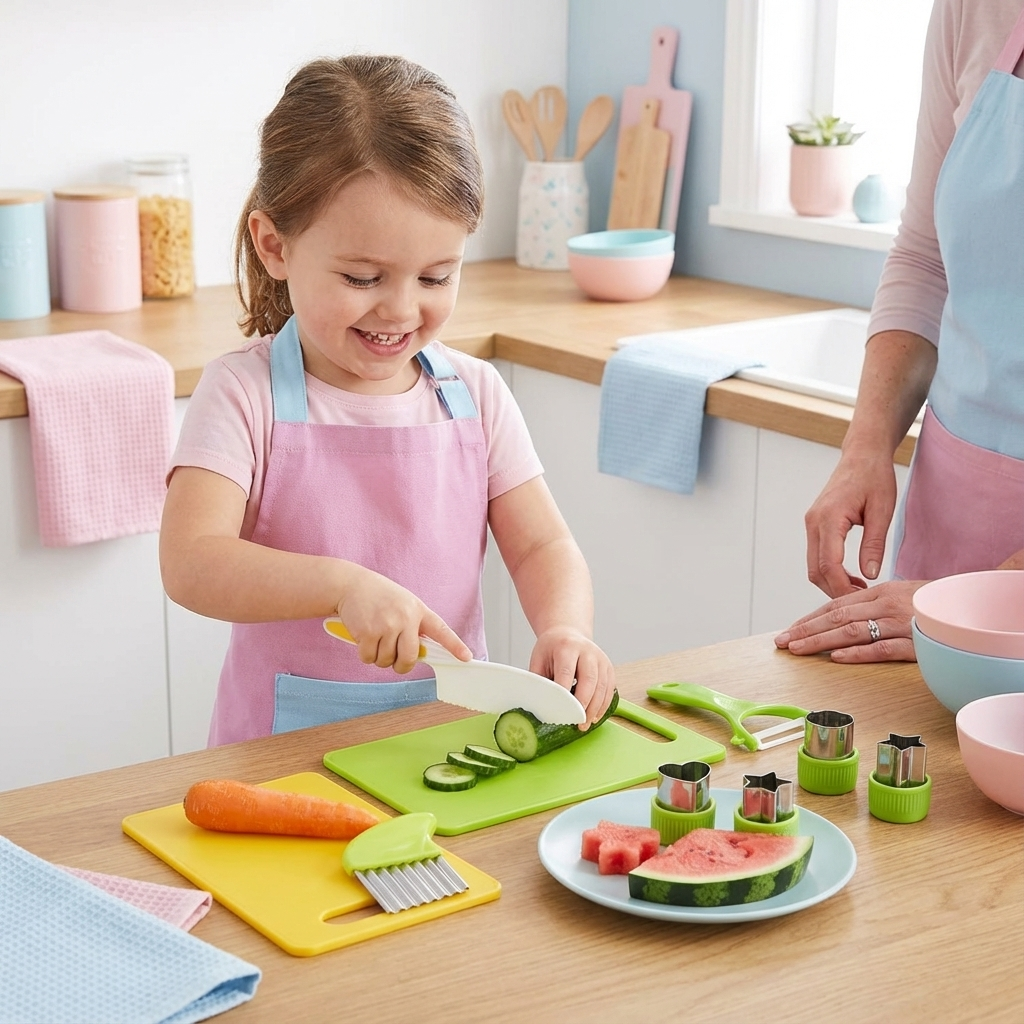 Küchen Set für kleine Gourmetköche – sicher und praktisch