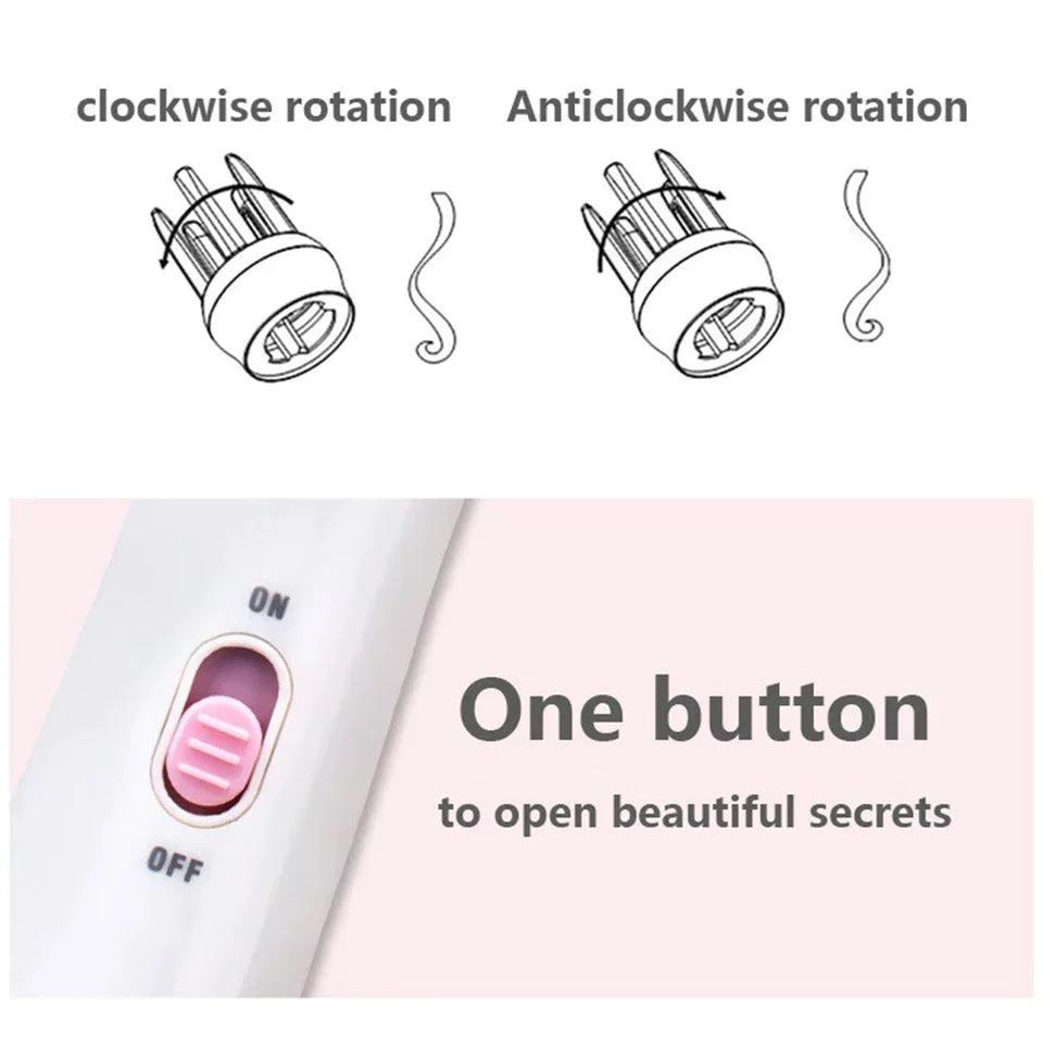 Automatischer Haarlockenstab mit doppelter Rotation