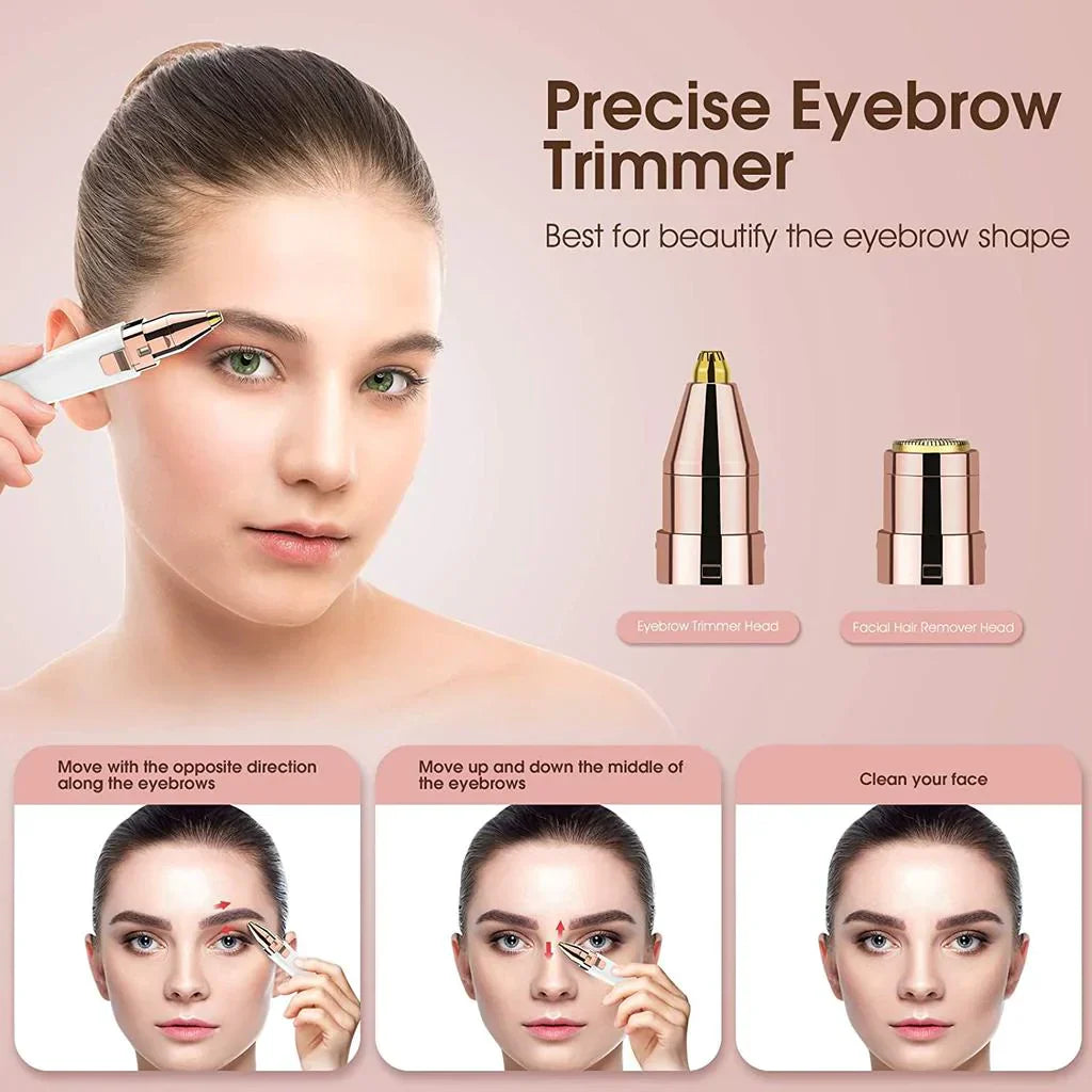 2-in-1 Gesichts- und Körpertrimmer mit LED-Beleuchtung
