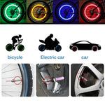 2 Stück Auto Rad LED Licht, Motorrad Reifen Ventilkappe
