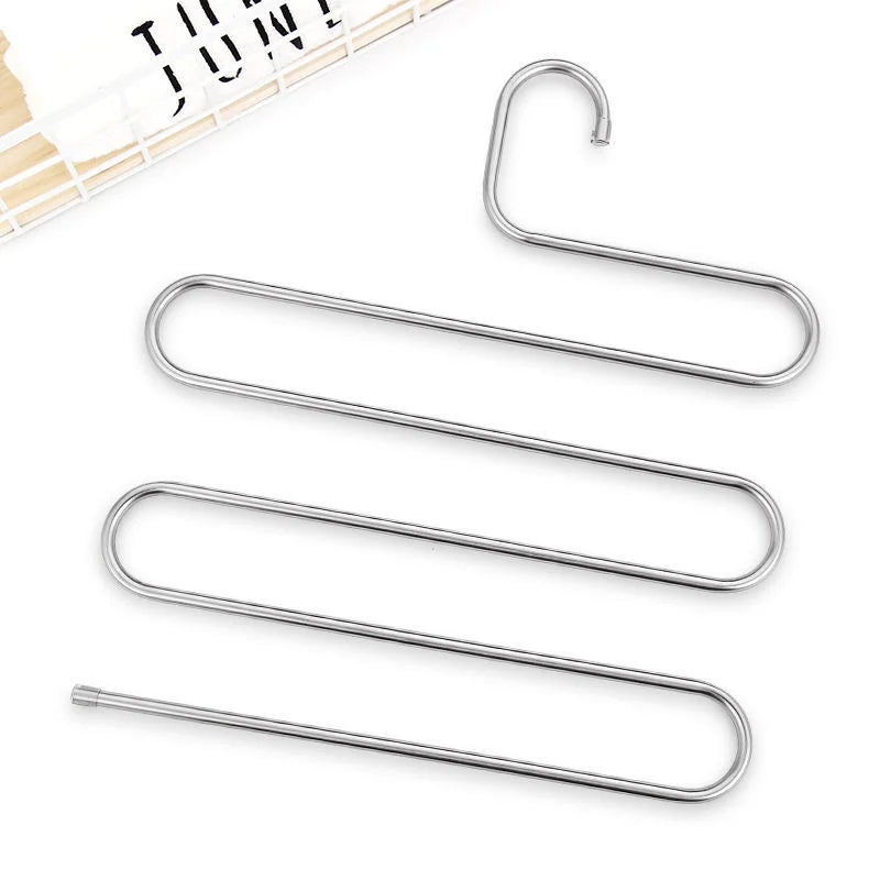5-schichtige Edelstahl S-förmige Kleiderbügel