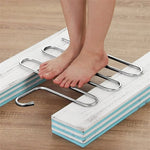 5-lagiger Edelstahl Kleiderbügel mit S-Form für optimale Organisation