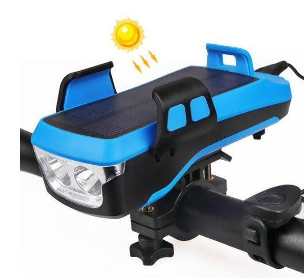 Multifunktionale Solar Fahrradlampe 5 in 1 | Nutzen Sie Sonnenenergie