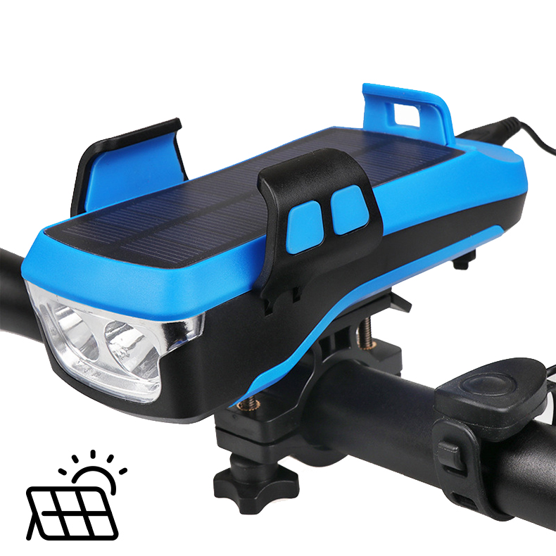 Multifunktionale Solar Fahrradlampe 5 in 1 | Nutzen Sie Sonnenenergie