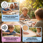 Holz Schachbrettspiel mit Schleuder
