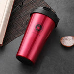 Isolierbecher Warm-Kalt – Edelstahl Reisebecher 500 ml mit Schiebedeckel