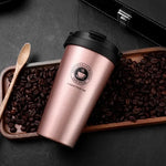 Isolierbecher Warm-Kalt – Edelstahl Reisebecher 500 ml mit Schiebedeckel
