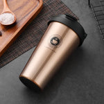 Isolierbecher Warm-Kalt – Edelstahl Reisebecher 500 ml mit Schiebedeckel