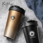 Isolierbecher Warm-Kalt – Edelstahl Reisebecher 500 ml mit Schiebedeckel