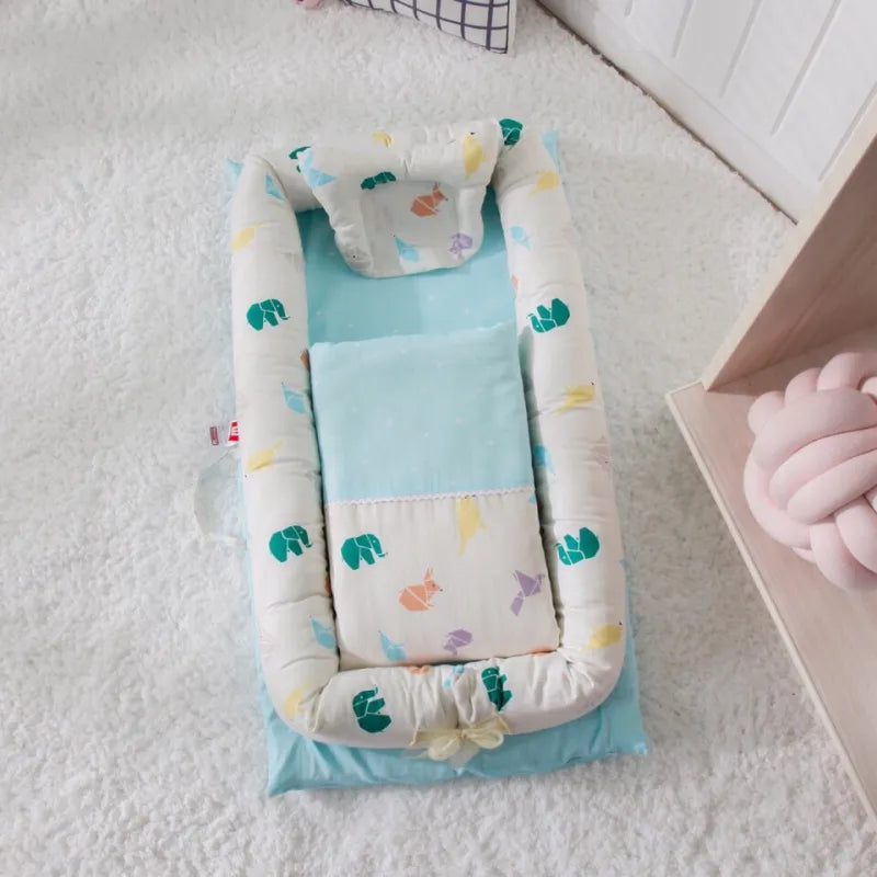 Tragbares Babynest für Neugeborene & Kleinkinder – Mit Matratze