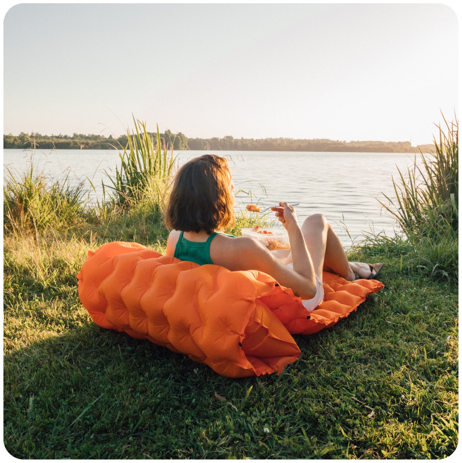 Comfortable Self-Inflating Sleeping Mat for Outdoor Enthusiasts