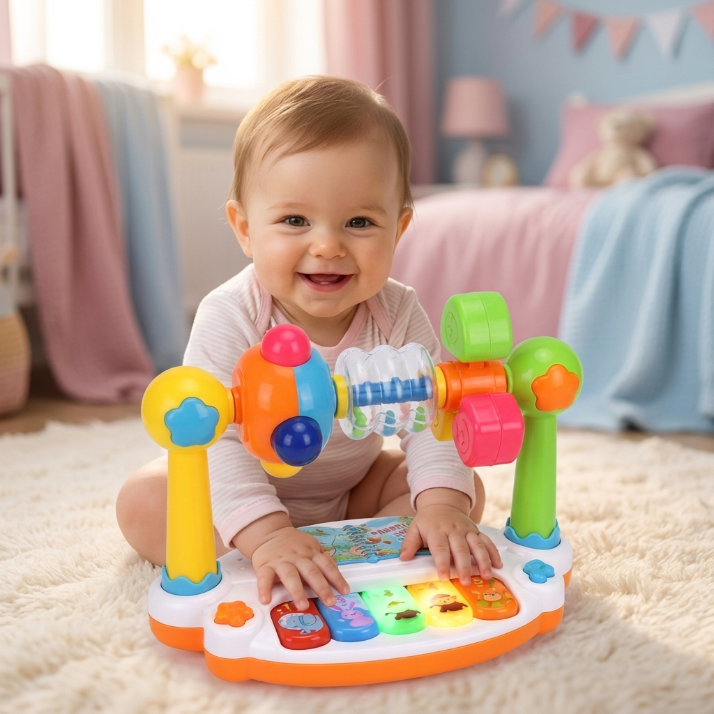5in1 Lernspielzeug für Babys mit musikalischen Funktionen