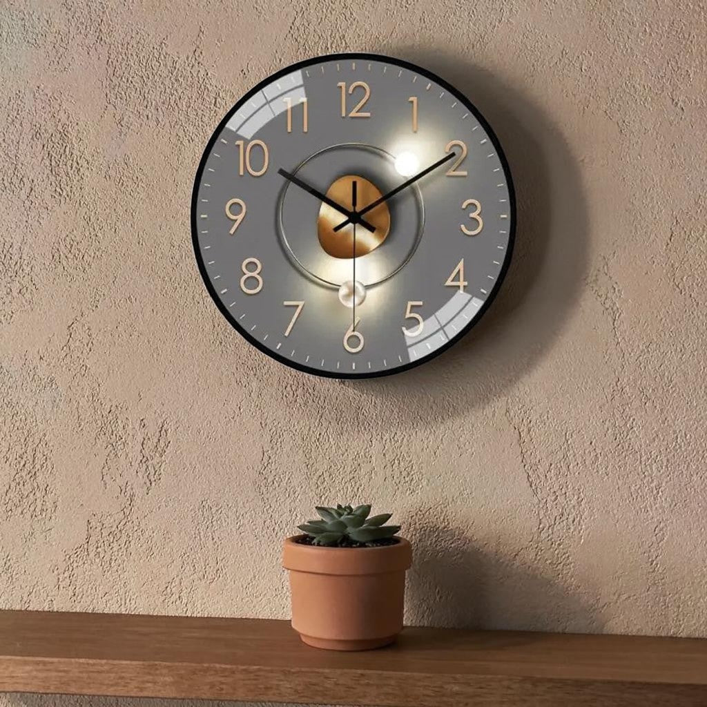 Elegante Wanduhr mit geräuschlosem Mechanismus – zeitloses Design