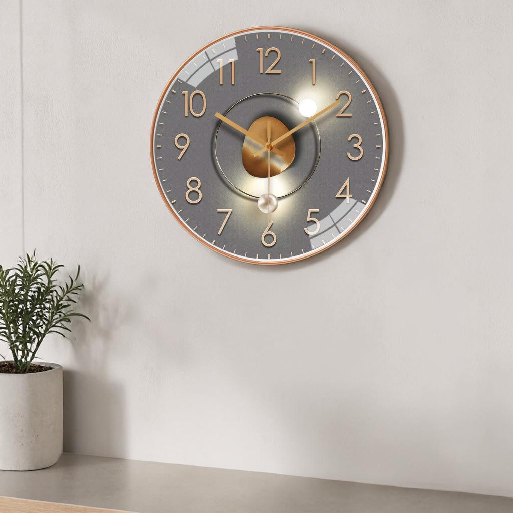 Elegante Wanduhr mit geräuschlosem Mechanismus – zeitloses Design