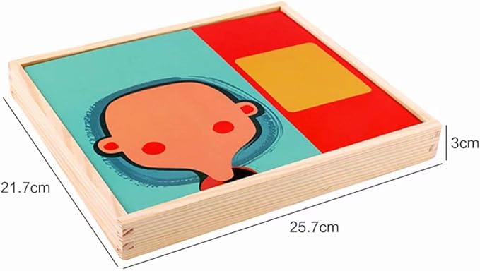 Magnetisches Puzzle für kreative Gesichtsgestaltung
