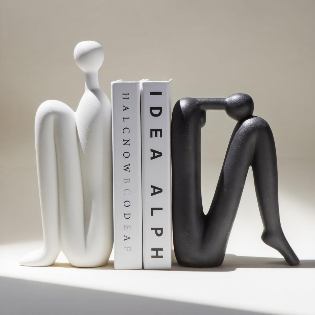 Artful Metal Bookends for Stylish Order