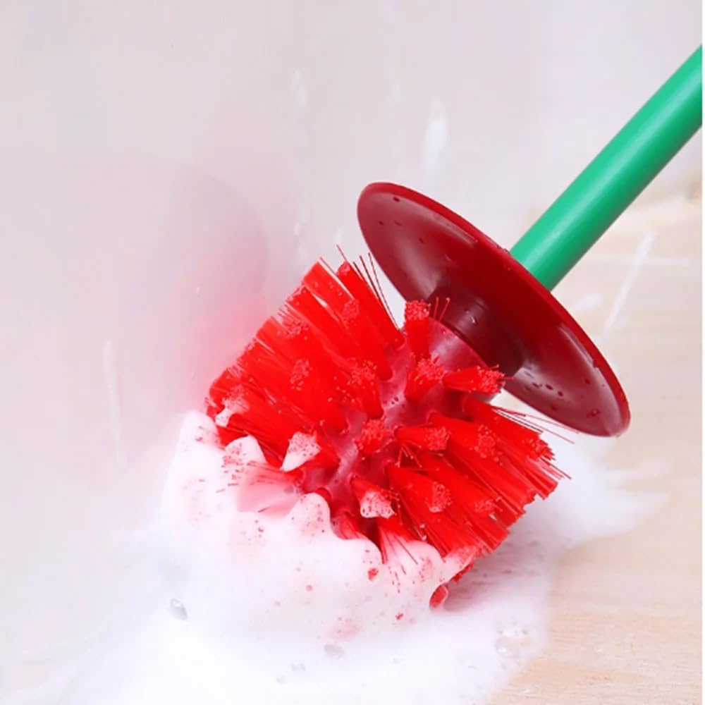 Elegant Toilet Brush Set with Ergonomic Handle and Scratch-Resistant Bristles