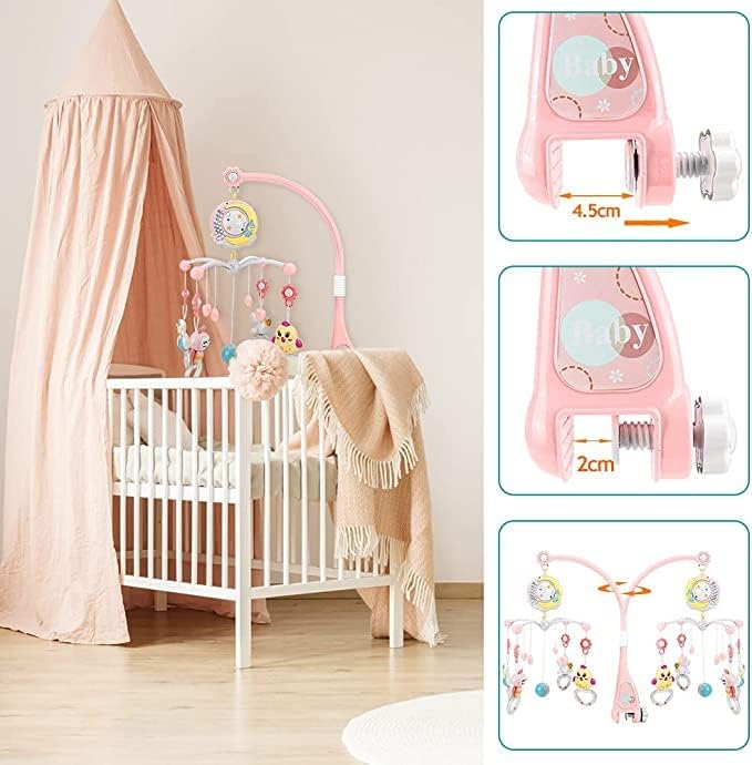 Musikalisches Baby-Mobile mit Lichtprojektion - Schlafhilfe für Säuglinge