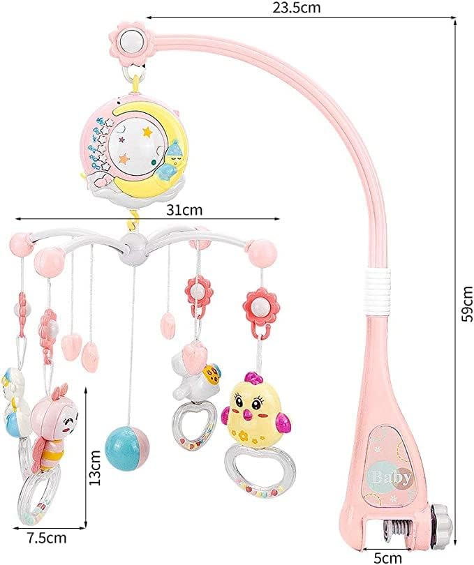Musikalisches Baby-Mobile mit Lichtprojektion - Schlafhilfe für Säuglinge
