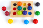 Sortierspiel mit Farbenkugeln – Lernspiel für Kinder
