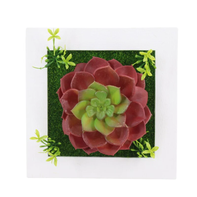 Wanddekoration GreenFrame – 3D Kunstpflanze im modernen Rahmen