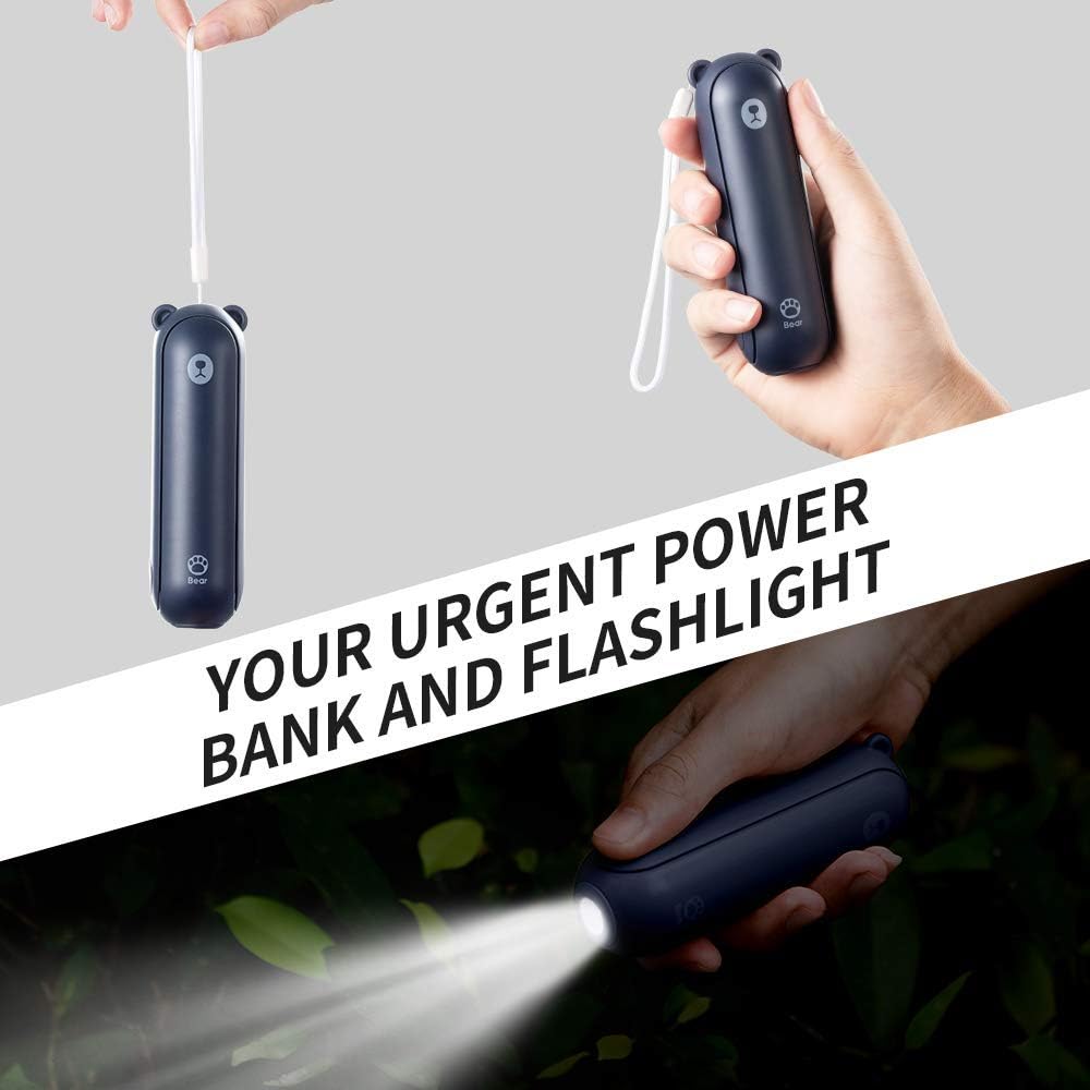 Kompakter Handventilator mit Powerbank-Funktion und LED