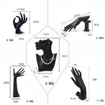EleganzDisplay Jewelry Presentation | Stylish Hand and Bust Holders for Jewelry