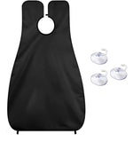 Practical shaving towel with strong suction cup attachment