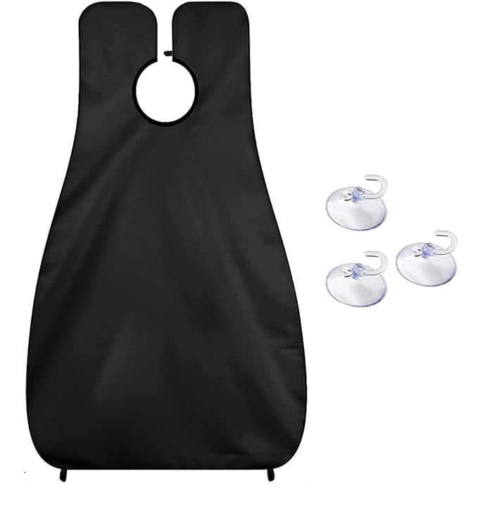 Practical shaving towel with strong suction cup attachment