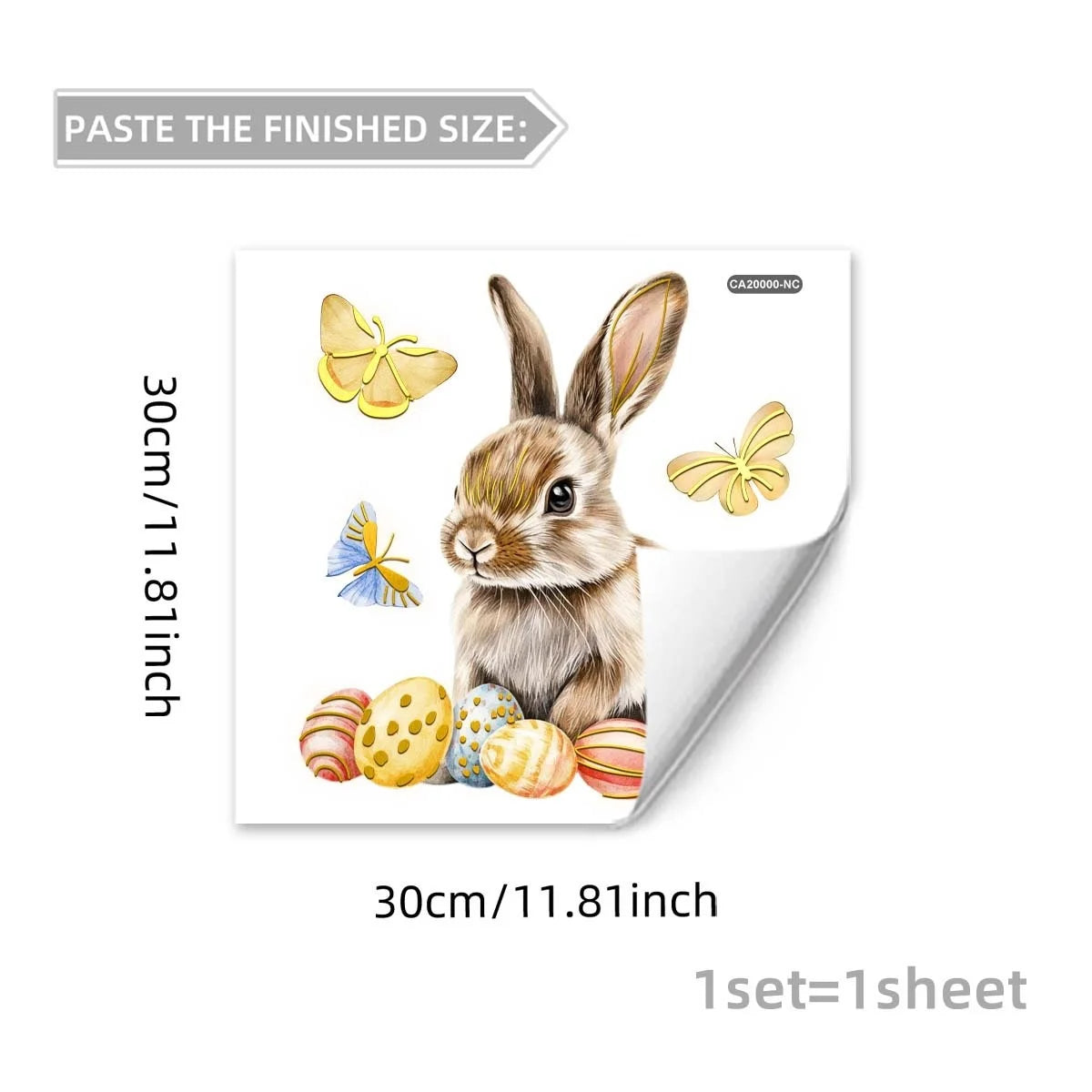 Colorful Window Decoration for Easter | Cheerful Bunnies & Eggs