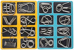 Set aus Metall-Puzzle-Ringen