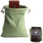 Leder- und Canvas-Bushcraft-Tasche