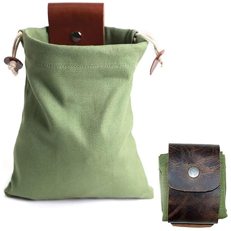 Leder- und Canvas-Bushcraft-Tasche