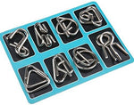 Set aus Metall-Puzzle-Ringen