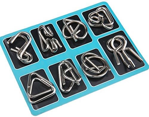Set aus Metall-Puzzle-Ringen