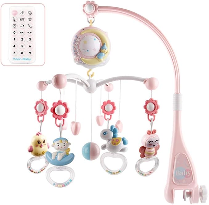 Musikalisches Baby-Mobile mit Lichtprojektion - Schlafhilfe für Säuglinge
