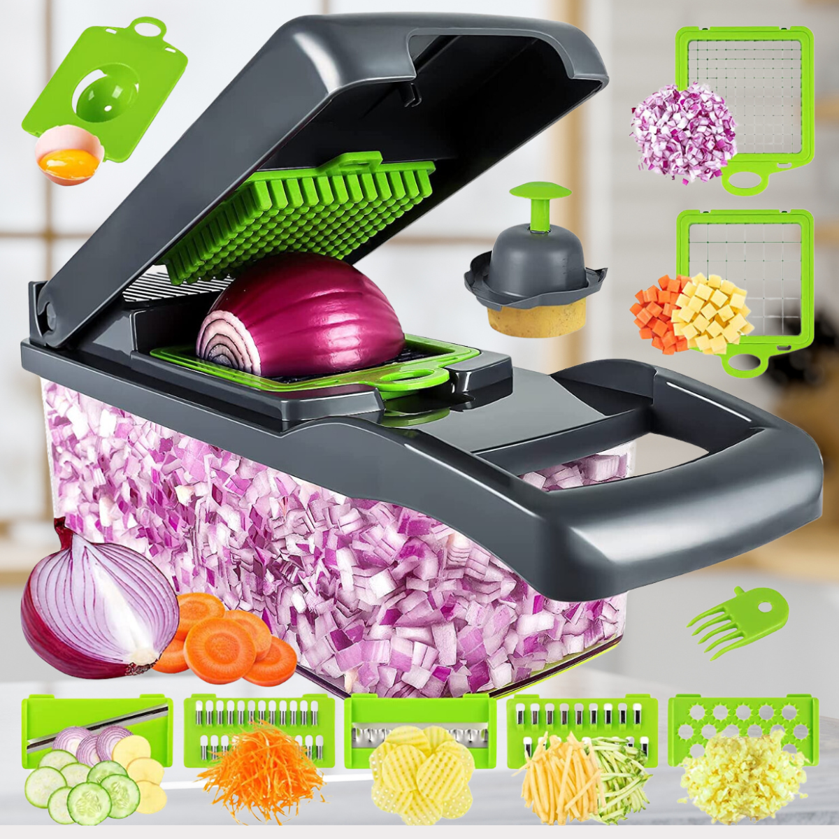Gemüseschneider 13-in-1 | Schneller beim Kochen