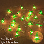 Frosted fairy lights for Christmas | 2 m length | 20 LEDs with festive motifs
