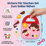Set zum Selbernähen von sicheren Filztaschen