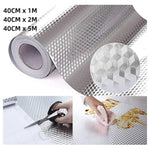 KüchenSchutzfolie | Selbstklebend | Hitzebeständige Aluminiumfolie für den perfekten Schutz
