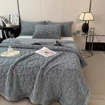Wohlfühl-Decke aus weichem Fleece mit umkehrbarem Design – Elegant und vielseitig