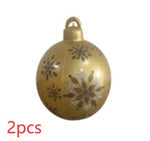 Aufblasbarer Weihnachtsball für den Außenbereich 60 cm – Wetterfeste PVC-Dekoration