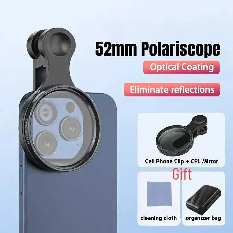 52mm Polfilter für Smartphones – Minimieren Sie Reflexionen & Intensivieren Sie Farben