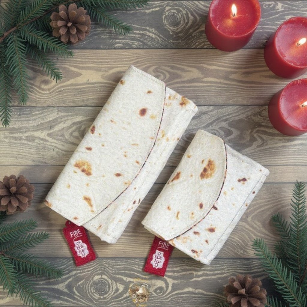 Burrito-inspiriertes Geldbeutel mit Magnetverschluss – Praktische Aufbewahrung