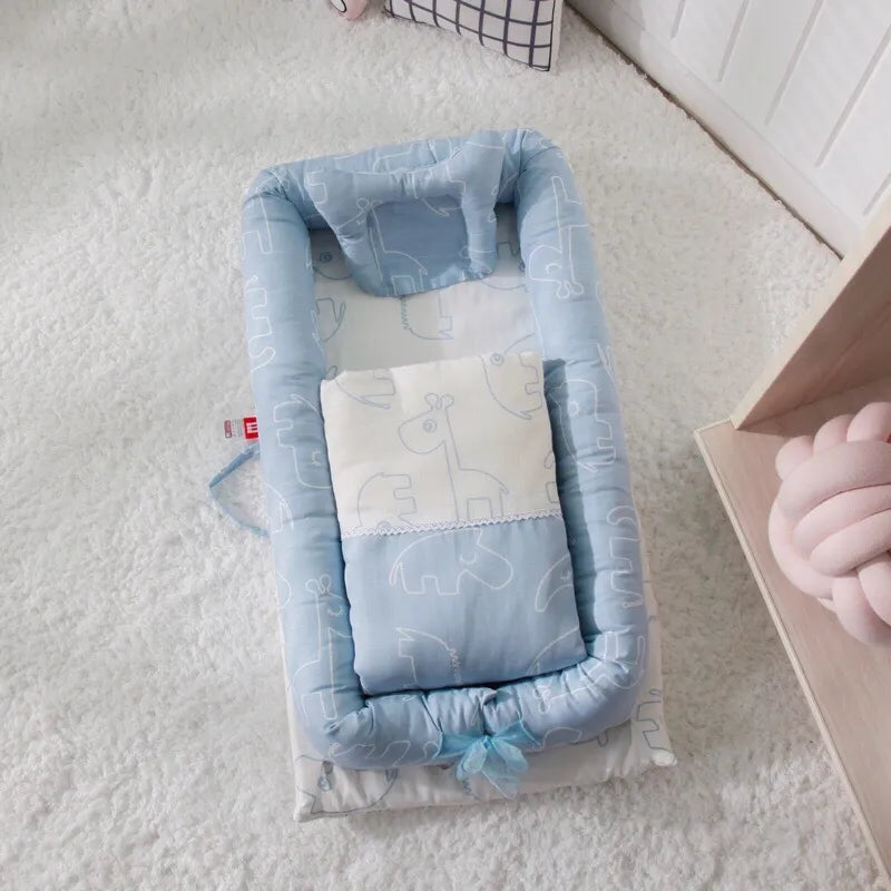 Tragbares Babynest für Neugeborene & Kleinkinder – Mit Matratze